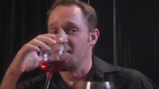 Adorable blonde cunt with mouth gets plowed on a barstool