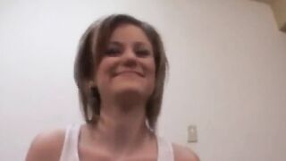 Cum drenched whore ravaged inside 3some