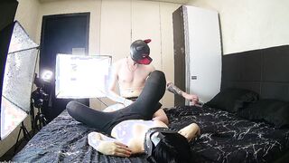 Shooting porn! Rough fucking with babe petite dark haired inside stockings!