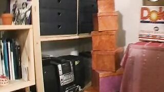 Vintage MILF Solo maturbation with new Toy
