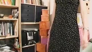 Vintage MILF Solo maturbation with new Toy