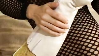 Watch 3 great dyke babes fucked with colour sex toys on the sofa