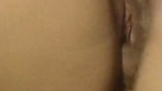 Crazy dark haired has a penis into her vagina and a sex toy into her butt inside an