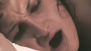 Superb dark hair whore sucks penis and gets her snatch licked and boned