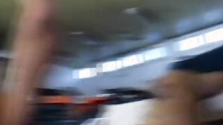 Goddess blonde gets anal beads inside her booty and a big african dick to nailed her