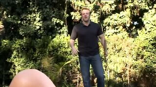 Vulgar stud banging blonde skank rough after getting his rough cock blown