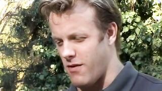Vulgar stud banging blonde skank rough after getting his rough cock blown
