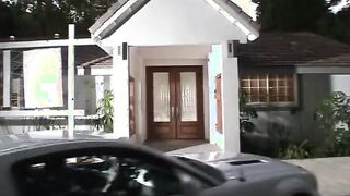 Vulgar stud banging blonde skank rough after getting his rough cock blown