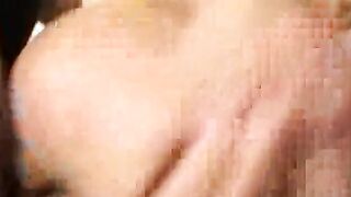 Blonde shows off her curves then gets double penetrated by a ebony and a white dude
