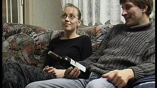 Young Lovers into the 90s boned on rhe Couch