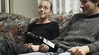 Young Lovers into the 90s boned on rhe Couch