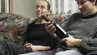 Young Lovers into the 90s boned on rhe Couch