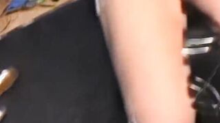 blonde bitch gets plowed behind the counter
