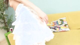 Very adorable japanese college girl gets her swimsuite ripped to banged her bushy teens vagina