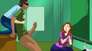Married professor blows bbcs after work
