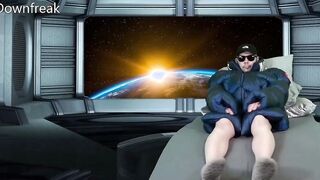 Orbiting Planet Earth Episode one - XUMU Monstrous Coat - Down Jacket Cum Bdsm Puffer Humping Solo Masturbation!