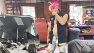 Fix My Jaguar, I Will Fix Your Penis Cheetah Adora Boned by Mechanic PAWG Bj Deep Throat Doggy Style