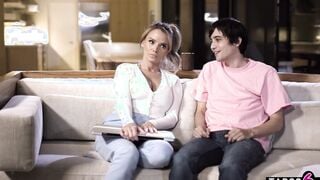 Stepmom mom Pristine Edge pulls an all nighter with her yummy stepson