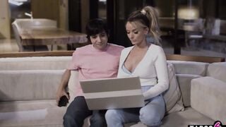 Stepmom mom Pristine Edge pulls an all nighter with her yummy stepson