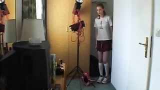 teens Jahre und direkt vor der Kamera ihren ersten Clip drehen