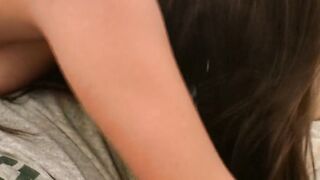 Dark Haired goddess Jenny Inside African Fishnet Tights Giving Hand Job