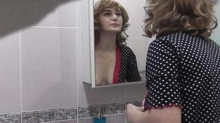 When hubby is away Bae MILF Mom Frina called next door repair electric kettle. Next Door made repairs then put Frina doggy style plowed her vagina and cummed sperm on legs inside tights. Hubby installed camera at home.