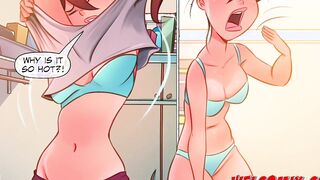 Fucking inside the laundry! Nude and sweaty - The Sexual Home Tittle 54