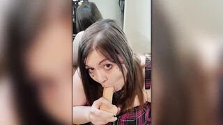 A Erotic Day Alone - BBW Sucking Off and Cumming