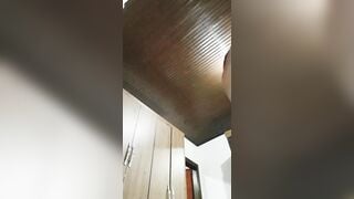 Mirelladelicia bitch sat and jumped on the sex toy then stood up punching her cunt