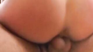 Hot gets rough doggy style nailed while blowing penis