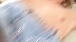 Hot gets rough doggy style nailed while blowing penis