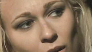 Bind perfect adorable dark haired inside red pantyhose gets her holes banged! inside the warehouse by 2
