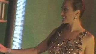 Horny well shaped whore gets her desired vagina drilled by cyber man