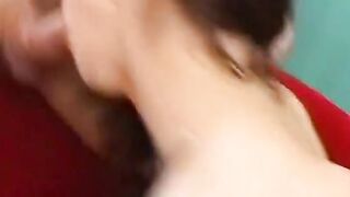 Beauty dark haired can handle 2 rough cocks at the same time