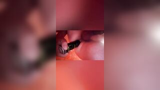 Vulgar husband banged! his booty with sex toy
