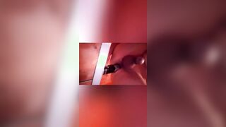Vulgar husband banged! his booty with sex toy