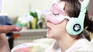 ICE CREAM TASTE GAME with long cheat on teens year mature blindfolded teenie bimbos's best friend