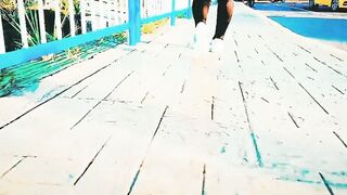 true amateur Fucking a BEAUTY stranger's long BOOTY, she asks me to manhandle her