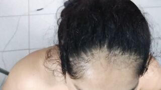 Stepfather fills his step-daughter's breasts with semen while cougar is away