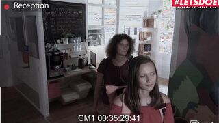 HORNYHOSTEL - (Stacy Cruz, Christian Clay) - Huge Natural Hooters Czech Teenagers Gets Fuck By The Security Guard Inside Front Of Her Bf