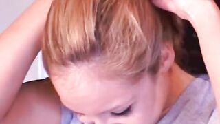 bimbos next door blondie gets fuck and a load of spunk at audition