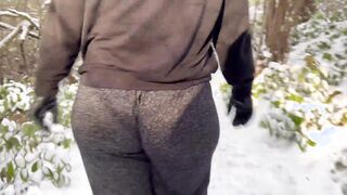 Cougar Outside Outside Exhibitionist Long Fucking Butt