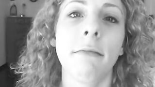 Curly haired blonde flashes her vagina outside and ride dick for cum reward