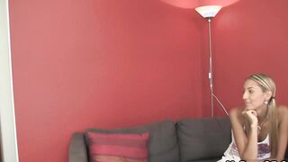 Cheating GF spreads legs for him