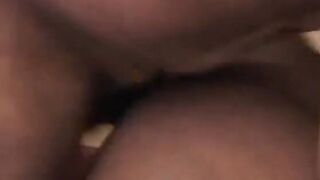 African honey into Hottie fishnets gets drilled hardcore by a african hunk into bed
