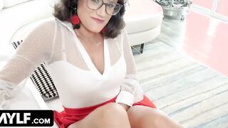 MylfBlows - Bookish mom Bombshell Penny Barber Craves For Dick Devours Lucky Stud Meaty Sausage