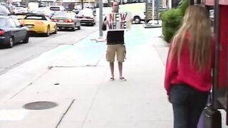 Boss banged! her new maid into outdoor park