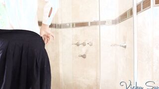 This is what girls do into the shower when you leave them unsatisfied