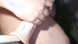 two long anal toy , 11 and 14 inch and fist