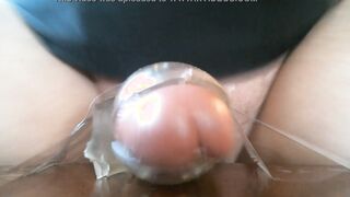 solo masturbation on my table